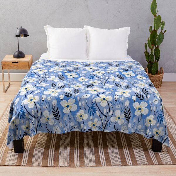 Item preview, Blue Florals 42 designed and sold by Dawne's Designs.