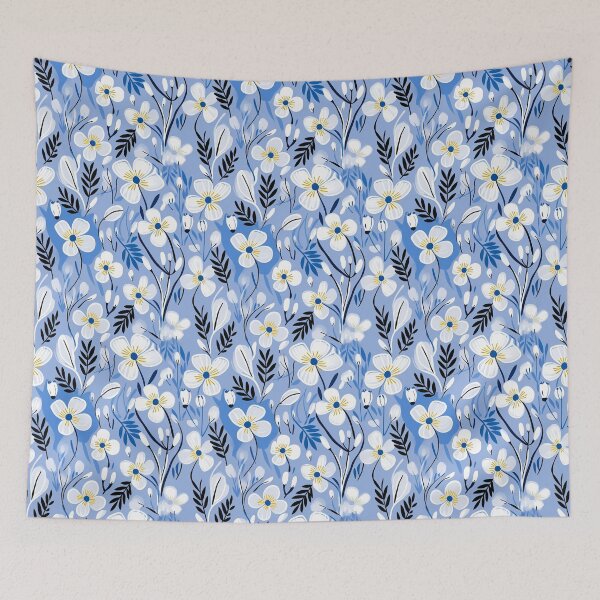 Item preview, Blue Florals 42 designed and sold by Dawne's Designs.