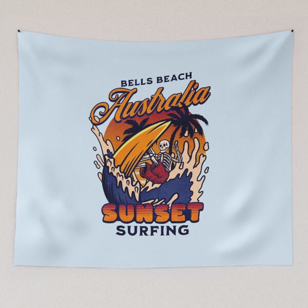 Item preview, Bells Beach Australia Vintage Surfing Sunset designed and sold by Oniyasha.