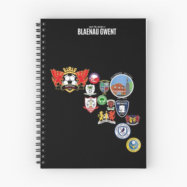 Item preview, Map Pêl-droed o Blaenau Gwent designed and sold by Footy-Maps.