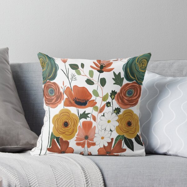 Item preview, Whimsical Earthy Wildflowers in Painted Symmetry designed and sold by Senorona.