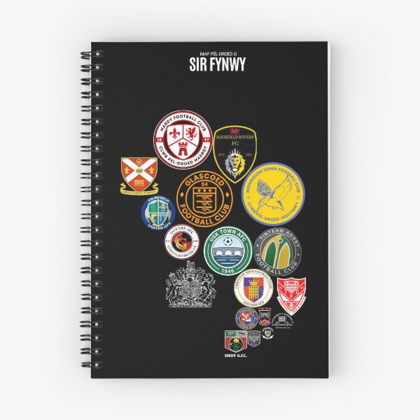 Item preview,  Map Pêl-droed o sir fynwy (Monmouthshire) designed and sold by Footy-Maps.