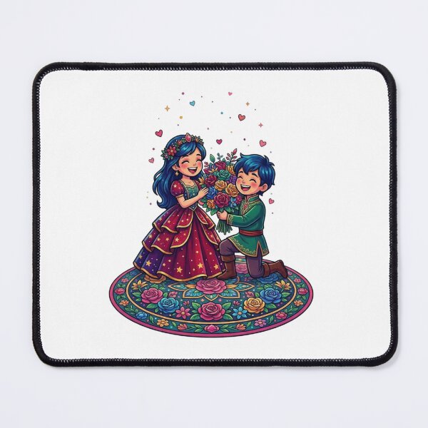 Item preview, A couple with a bouquet of flowers. designed and sold by PP&RAINBOW SHOP.