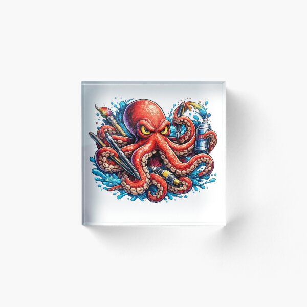 Item preview, Creative Octopus Artist  designed and sold by storestshops.