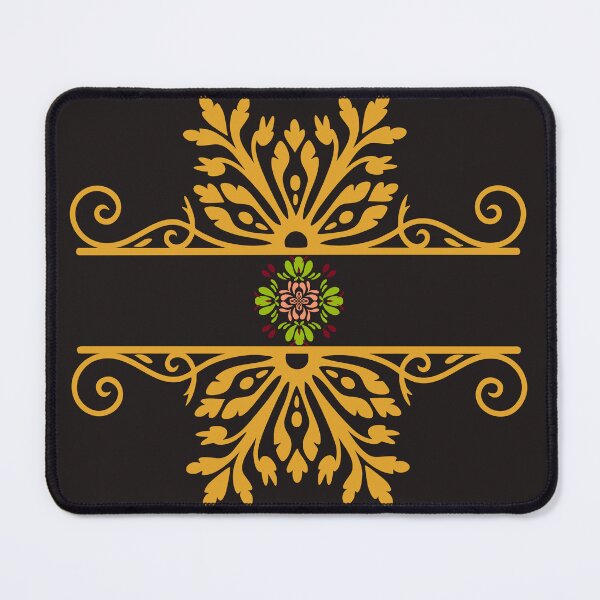 Item preview, Elegant Golden Floral Ornament Baroque Style designed and sold by SolutionsArt.
