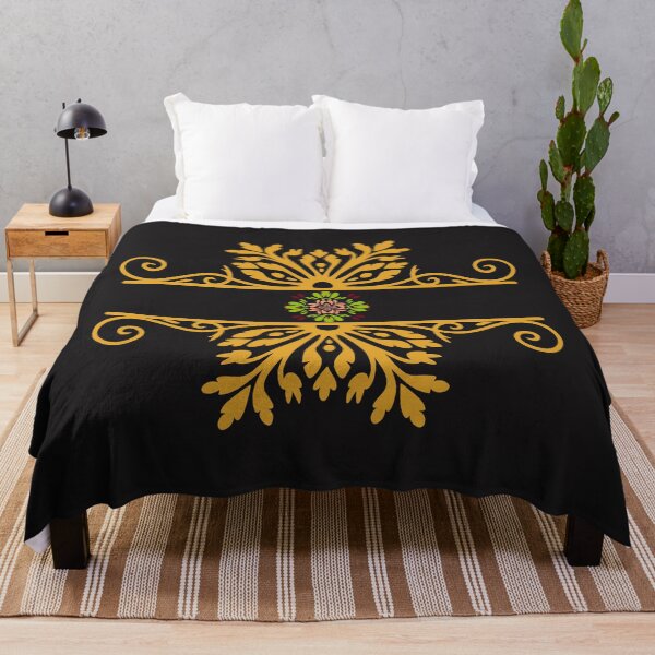 Item preview, Elegant Golden Floral Ornament Baroque Style designed and sold by SolutionsArt.