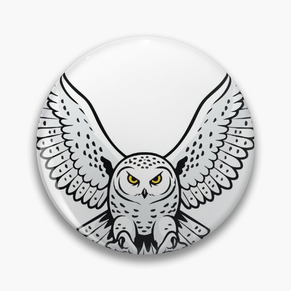Item preview, Snowy Owl Flight Attack Mascot Owl designed and sold by PixelStudioBe.
