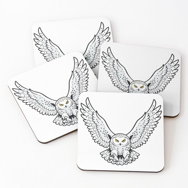 Item preview, Snowy Owl Flight Attack Mascot Owl designed and sold by PixelStudioBe.