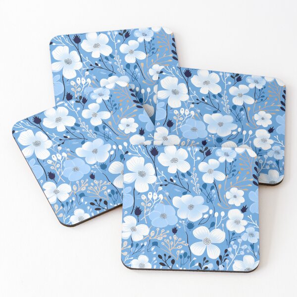 Item preview, Blue Florals 43 designed and sold by Dawne's Designs.