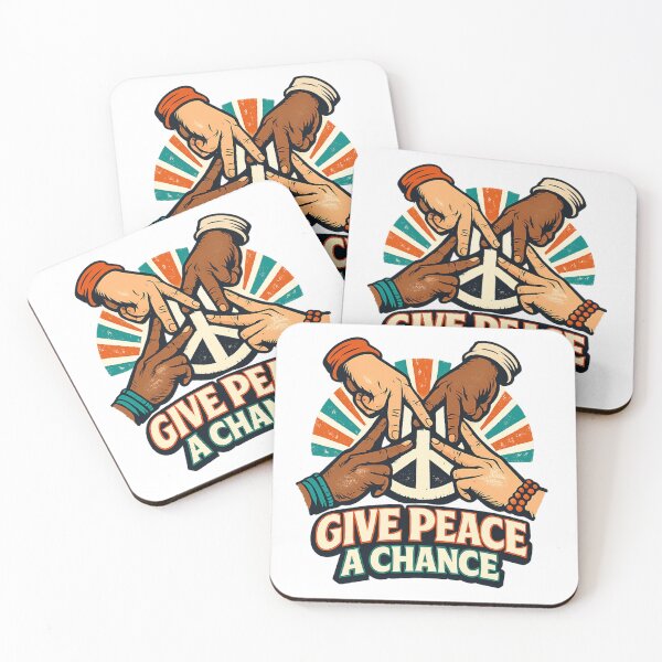 Item preview, Give Peace a Chance – Retro Unity Peace Sign Design designed and sold by JustViralShirts.