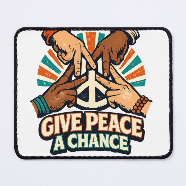 Item preview, Give Peace a Chance – Retro Unity Peace Sign Design designed and sold by JustViralShirts.