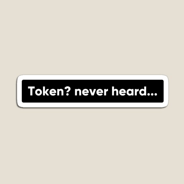 Item preview, Token Never Heard - Minimalist Black Bar UI/UX & Developer Quote- One line quote designed and sold by Artio-ArtShop.