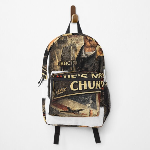 Item preview, He’s No Winston Churchill – UK Politics Satire designed and sold by PoliTeeks.