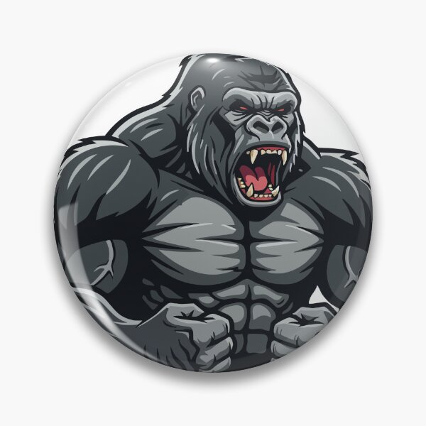 Item preview, Muscular Gorilla Angry Logo Mascot Gorilla designed and sold by PixelStudioBe.