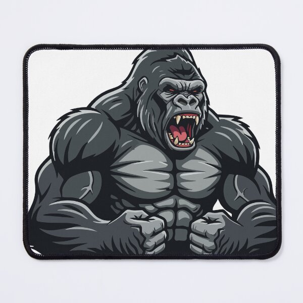 Item preview, Muscular Gorilla Angry Logo Mascot Gorilla designed and sold by PixelStudioBe.