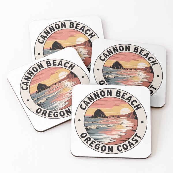Item preview, Cannon Beach Oregon Coast - Vintage Pacific Northwest Travel Badge designed and sold by pod24.