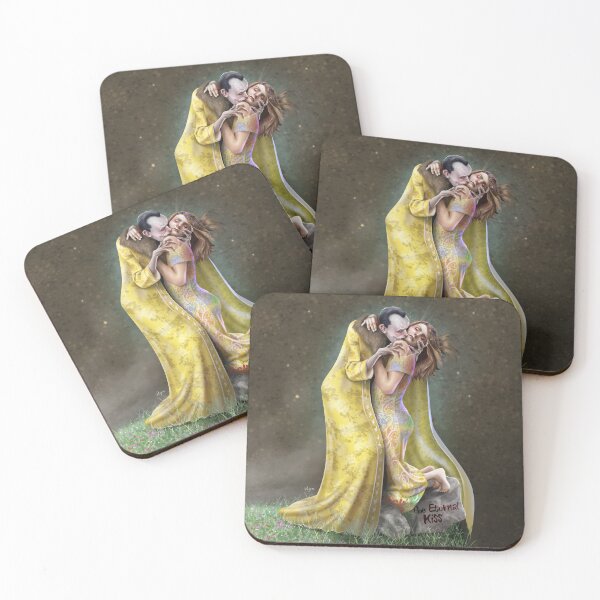Item preview, El beso del vampiro – Impresión de arte gótico oscuro designed and sold by ruizma.