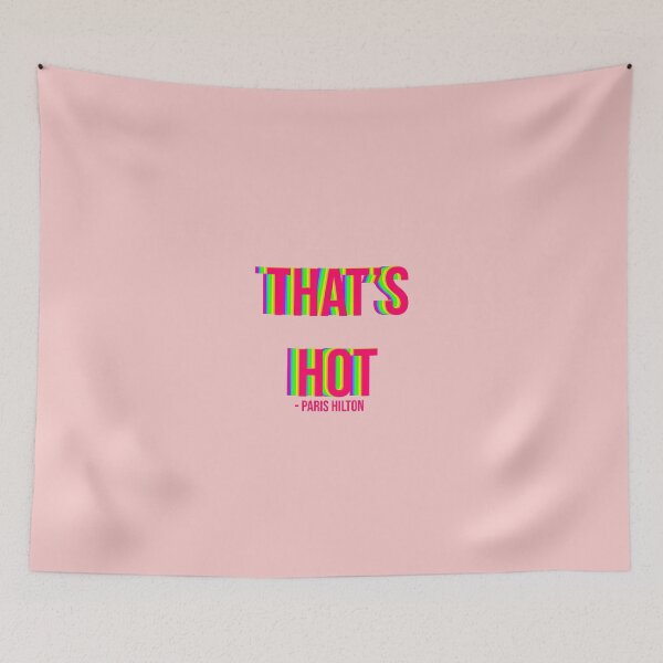 Item preview, Paris Hilton That's Hot Rainbow Text Print designed and sold by niamhburke16.