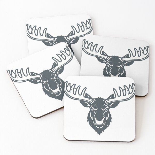 Item preview, Minimalist Moose Logo Mascot Nordic Moose designed and sold by PixelStudioBe.