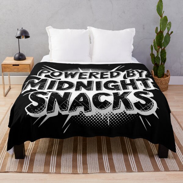 Item preview, Powered By Midnight Snacks - Retro Comic Pop Art Typography designed and sold by LockjowArt.