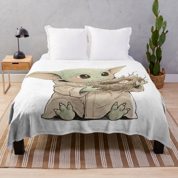 Item preview, BABY YODA WITH BIRD NEST designed and sold by LIS AND MELIVERSO.