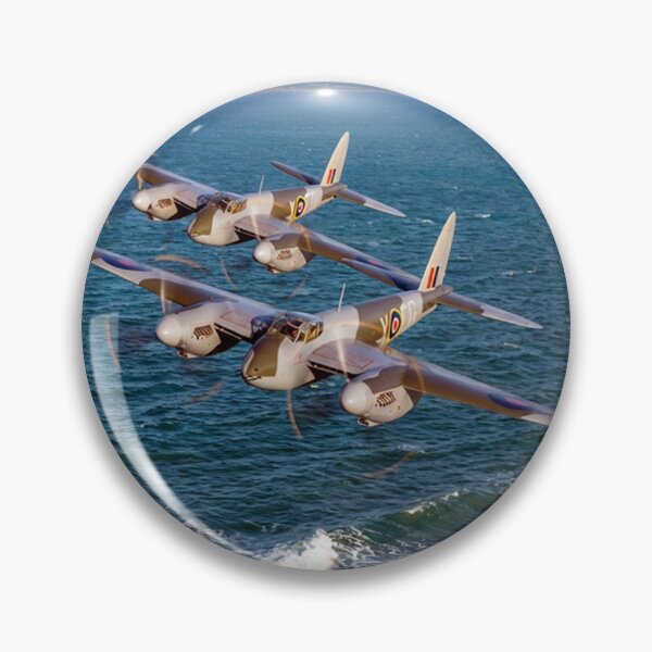 Artikelvorschau, de Havilland Mosquitos über dem Ärmelkanal entworfen und verkauft von Airpower Art.