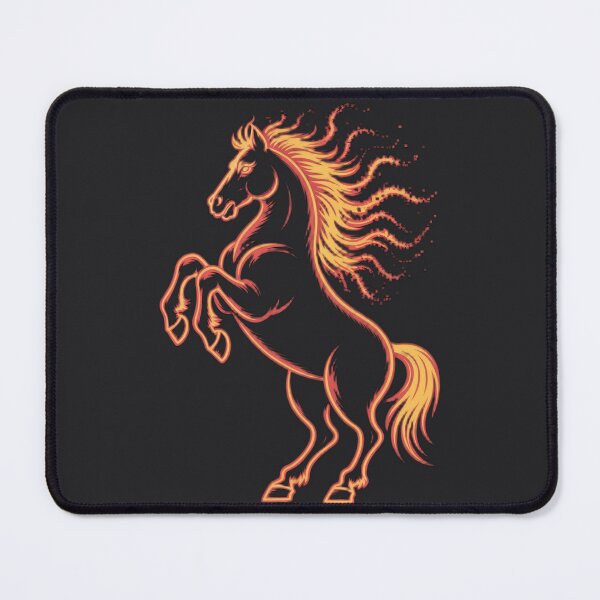Item preview, Fire Horse Neon Zodiac — Chinese Zodiac 2026 Cyberpunk T-Shirt Design designed and sold by dose-of-art-lab.