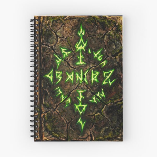 Item preview, Shadow Fae Abyssal Grimoire Spiral Notebook designed and sold by ShadowFaeStudio.