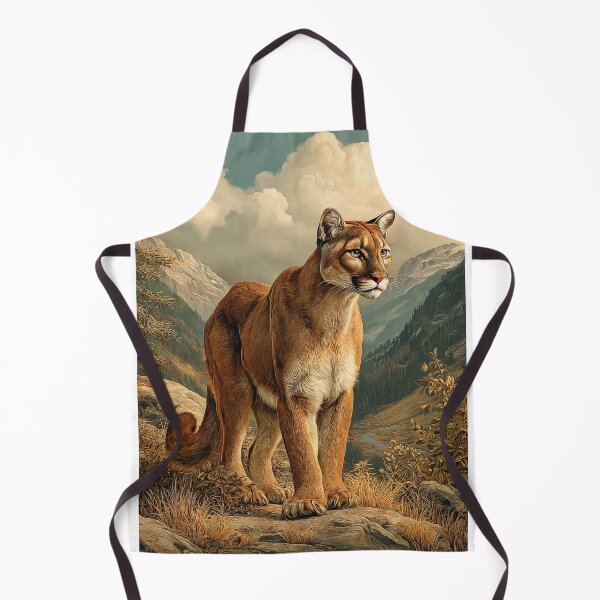 Item preview, Majestic Cougar in Mountain Landscape designed and sold by PetsArt.