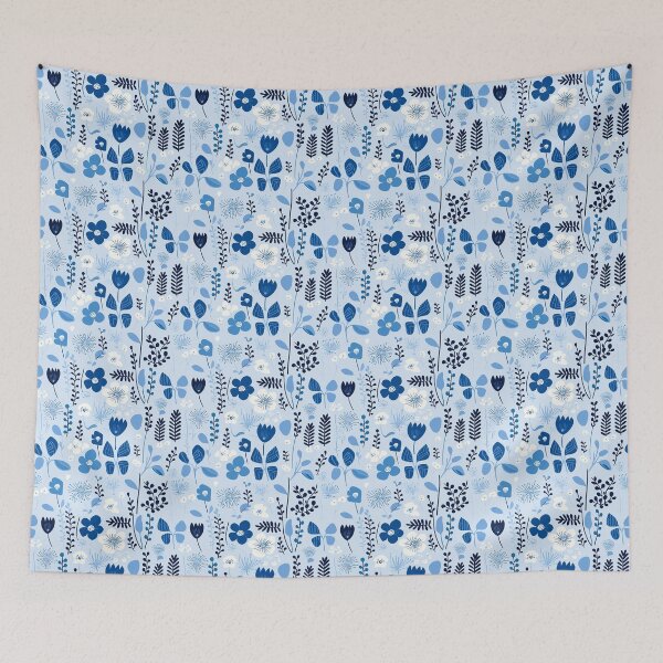 Item preview, Blue Florals 45 designed and sold by Dawne's Designs.