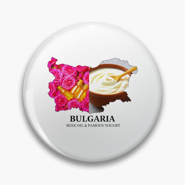 Item preview, Bulgaria Map Rose Oil and Famous Yogurt Heritage Art designed and sold by AbulailArt.