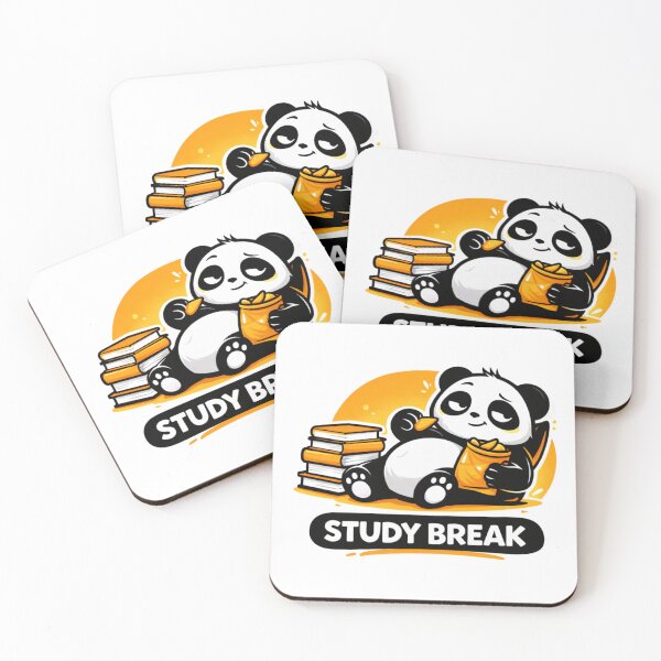 Item preview, Study Break Panda – Cute Student Study Life Sticker designed and sold by snaperos.