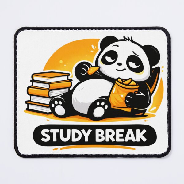 Item preview, Study Break Panda – Cute Student Study Life Sticker designed and sold by snaperos.