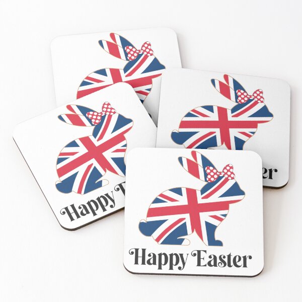 Item preview, Happy Easter UK Bunny – Union Jack Rabbit | Easter Around the World designed and sold by VivoStudio.