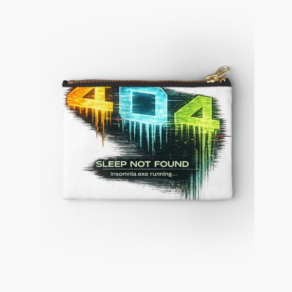 Item preview, 404 Sleep Not Found – Insomnia.exe Running Funny Tech Meme designed and sold by NAJURE.