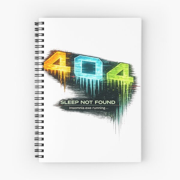 Item preview, 404 Sleep Not Found – Insomnia.exe Running Funny Tech Meme designed and sold by NAJURE.