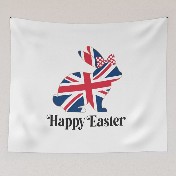 Item preview, Happy Easter UK Bunny – Union Jack Rabbit | Easter Around the World designed and sold by VivoStudio.