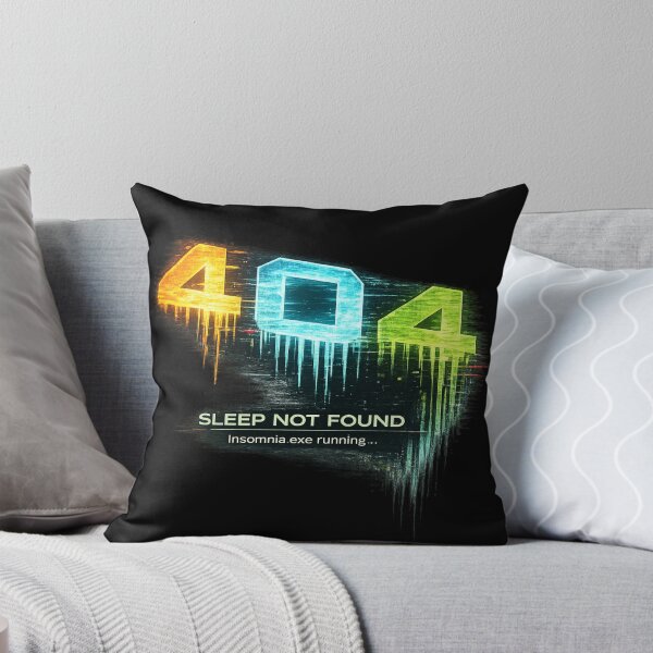 Item preview, 404 Sleep Not Found – Insomnia.exe Running Funny Tech Meme designed and sold by NAJURE.
