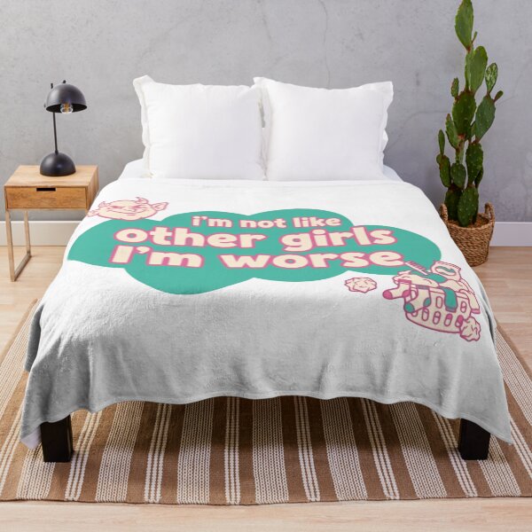 Item preview, I'm Not Like Other Girls I'm Worse Pastel Bubble Meme designed and sold by SkeletonsDanger.