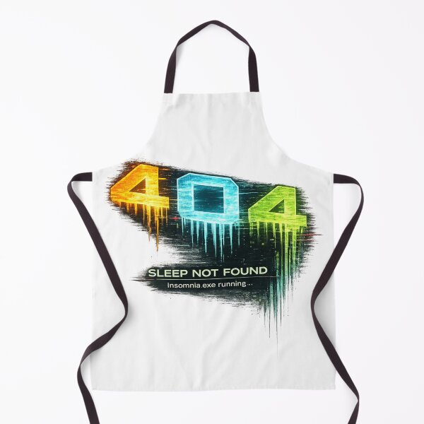 Item preview, 404 Sleep Not Found – Insomnia.exe Running Funny Tech Meme designed and sold by NAJURE.