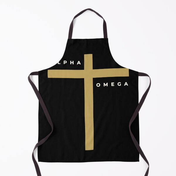 Item preview, Alpha and Omega Cross – Minimalist Christian Faith Design | Jesus Christ Biblical Scripture Art designed and sold by RubenCrossArt.