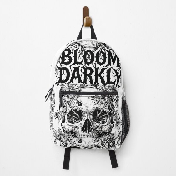 Item preview, Bloom Darkly Gothic Skull Botanical Engraving designed and sold by DigitalAnnaBanana.
