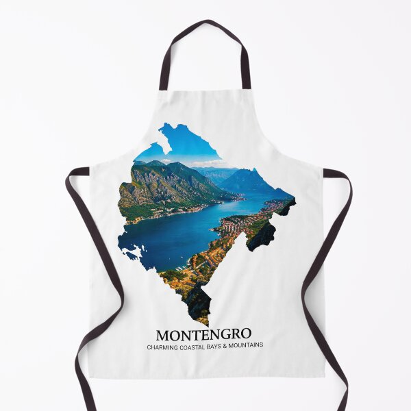 Item preview, Montenegro Map Charming Coastal Bays and Majestic Mountains Art designed and sold by AbulailArt.