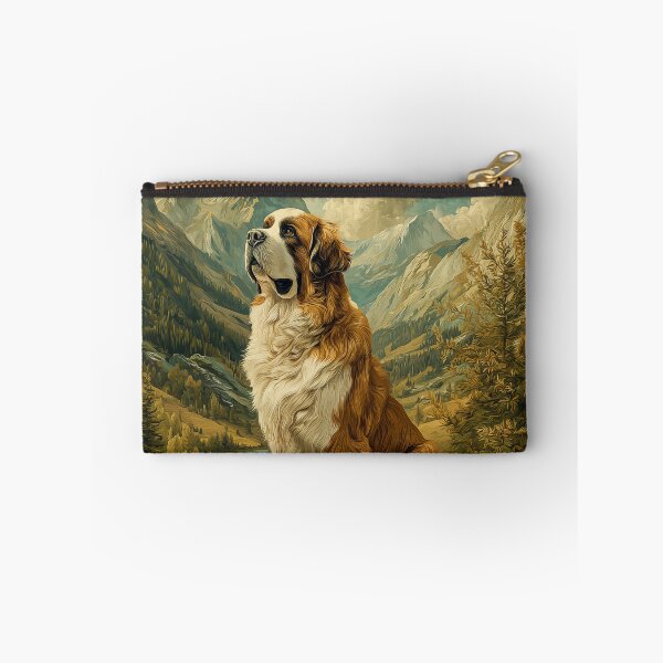 Item preview, Saint Bernard in a Mountain Landscape designed and sold by PetsArt.