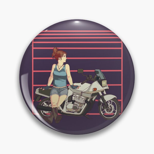Item preview, girl on a GSX750S designed and sold by JuanAlmeidaArts.