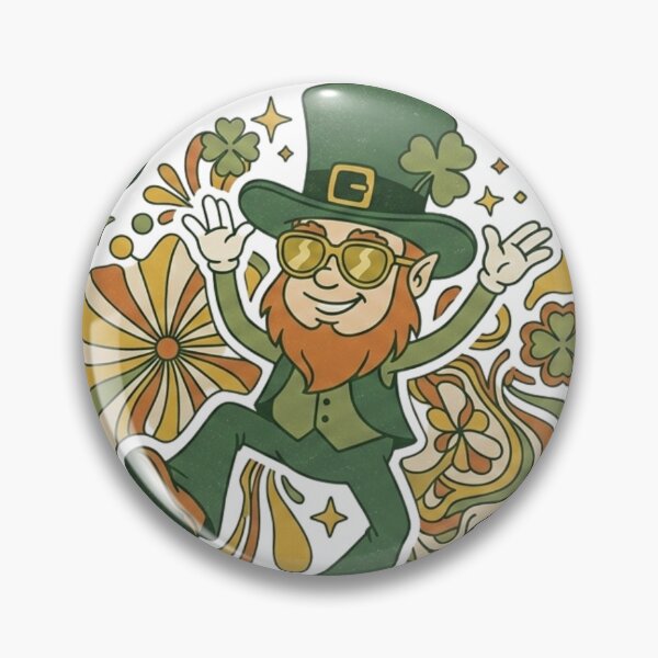 Item preview, Retro St. Patrick's Day Groovy Leprechaun - Stay Lucky Vintage 70s designed and sold by Wear Sculpt.