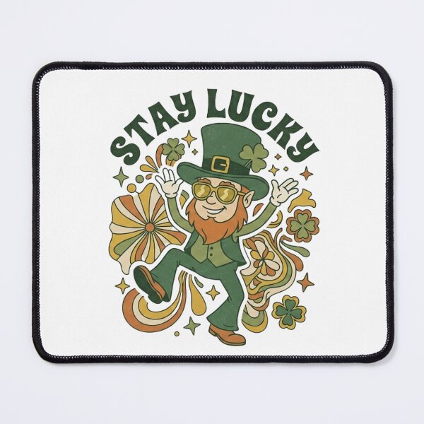 Item preview, Retro St. Patrick's Day Groovy Leprechaun - Stay Lucky Vintage 70s designed and sold by Wear Sculpt.