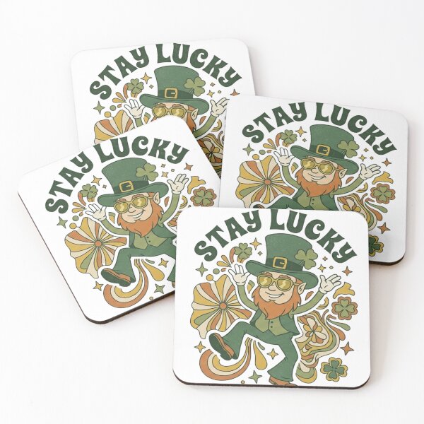 Item preview, Retro St. Patrick's Day Groovy Leprechaun - Stay Lucky Vintage 70s designed and sold by Wear Sculpt.