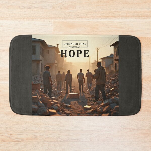 Item preview, "Stronger Than Yesterday — Hope Rebuilds Communities" designed and sold by Creative-RE.