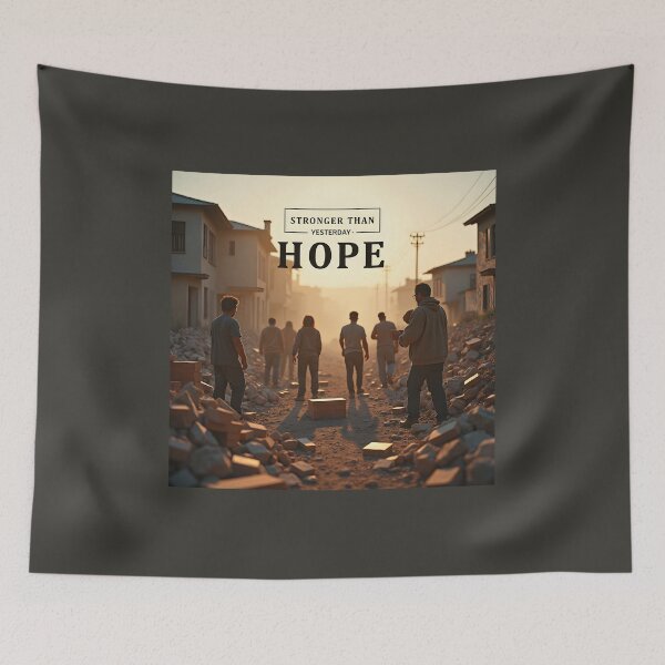 Item preview, "Stronger Than Yesterday — Hope Rebuilds Communities" designed and sold by Creative-RE.